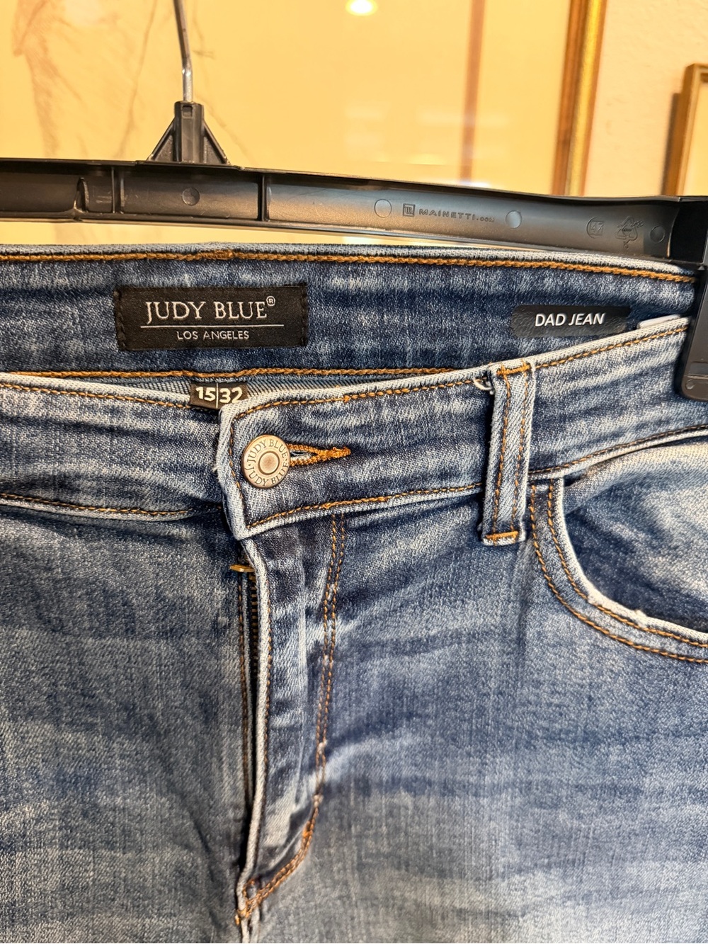 Judy Blue Medium Blue Dad Jeans - Relaxed Boyfriend Fit